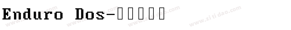 Enduro Dos字体转换